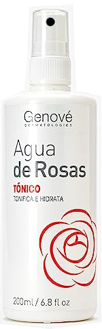 LABORATORIO GENOVE | Agua de Rosas Tónico Facial | Limpia el Rostro | Revitaliza y Tonifica la Piel de la Cara | 200 ml