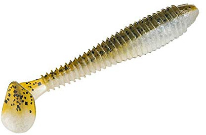 Strike King Rage Swimmer Fishing Lure, Green Pumpkin Pearl Belly