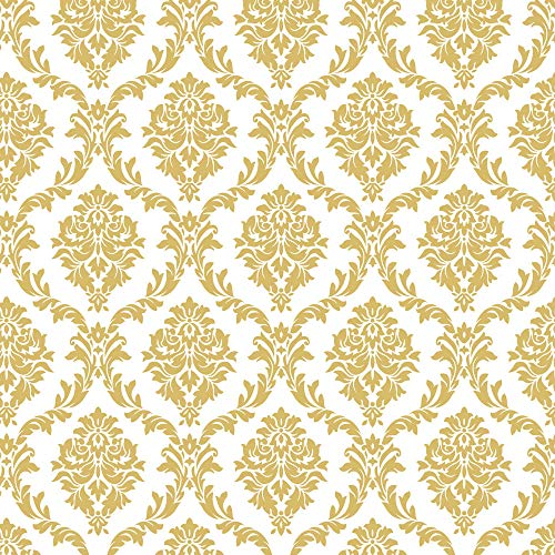 20 Servietten Elegante Ornamente gold/Hochzeit/Muster/Fest/Feier/Weihnachten 33x33cm