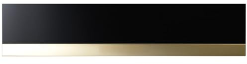 Küppersbusch CSV 6800.0 Vakuumierschublade + ZV 8020 Glasfront Schwarz + Designleiste Gold