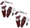 com-four® 12-teiliges Set mit Cowboy-Utensilien mit Pistolen, Holstern, Marken und Gürteln - Kostüm Zubehör für Fasching und Halloween