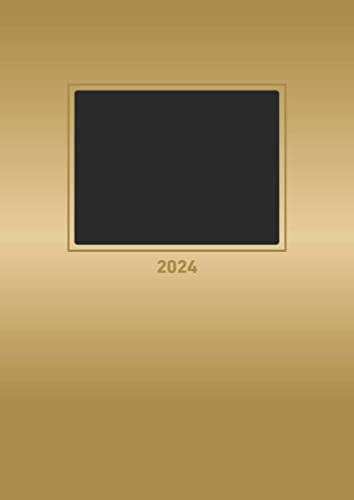 Foto-Bastelkalender gold 2024 - 21 x 29,7 - Do it yourself calendar A4 - datiert - Kreativkalender - Foto-Kalender - Alpha Edition