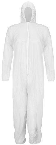 Générique Combinaison Jetable Avec Capuche en Polypropylène Pour Peintre, Travaux et Anti-Poussière