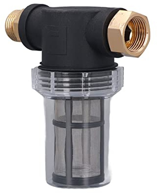 Filtro 'Acqua per Idropulitrice, Protegge Le Parti, Evita Blocchi e Danni, Filettatura da 3/4 Pollici, con Collegamento per Tubo Domestico, per Filtrazione di Sedimenti e