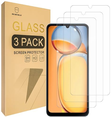 Mr.Shield [3-Pack] Screen Protector For Xiaomi (Redmi 13C) [Tempered Glass] [Japan Glass with 9H Hardness] Screen Protector