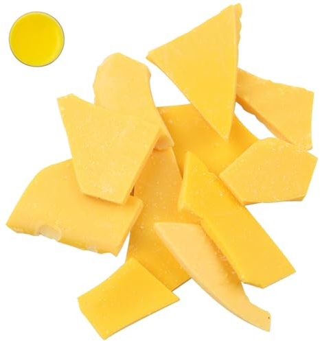 XIAOJING0 5g Kerzenfarbe Kerzenwachs,zum Färben von Kerzengel bei der Kerzenherstellung,Hautpflege Kosmetika und Nachhaltiges Bienenwachstuch Sowie für die Holz und Lederpflege (Gelb)