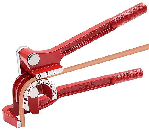mxuteuk Rohrbiegegerät 1/4inch 5/16inch und 3/8inch(6mm 8mm 10mm) 180 Grad 3-in-1 Handbuch Rohrbiegegerät für Kupfer, Messing, Aluminium und dünne Stahlrohre