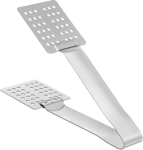 PartyKindom Pinze Per Alimenti Spremi-Filtro Pinze Per Bustine Di Tè Piatto Per Bustine Di Tè In Acciaio Inossidabile Per Preparare Bustine Di Tè All'Aperto -Bustine Di Tè