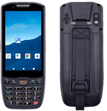 Breloom Escáner de mano Android 13, 4 GB + 64 GB, escáner de código de barras 1D/2D/QR, comunicación WiFi BT 5.0 2/3/4G, pantalla táctil de 4 pulgadas, terminal de datos de mano resistente para