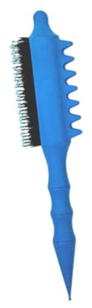 ChuYiElegance Spazzola per Cotonare I Capelli, Strumento per Lo Styling Da Donna, Robusta, Facile Da Usare, Pettine Portatile per Cotonare, Blu