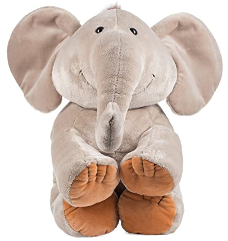Schaffer 4234 Kuscheltier Elefant Sugar XL, 41 cm, grau