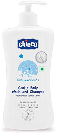 Chicco Baby Moments Gentle Body Wash and Shampoo (500ml)