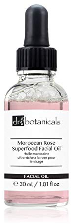 Dr. Botanicals Veganes marokkanisches Rosen-Superfood-Gesichtsöl mit Vitaminen und ätherischen Ölen – Natürliche beste reparierende Anti-Aging-Behandlung für alle Hauttypen