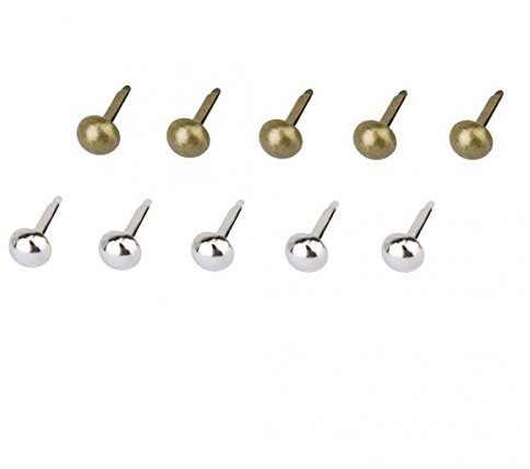 400pcs Mini Rundkopfklammern rund für Scrapbooking Handwerk