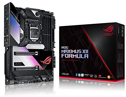 ASUS ROG MAXIMUS XII FORMULA Intel Z490 ATX 10th Gen Intel CPU, 16 Fasi di Potenza, EK CrossChill III, Triplo M.2, Wi-Fi 6 (AX201), 10 Gb Ethernet, 2.5 Gb Ethernet, USB 3.2 Gen 2, Aura Sync RGB