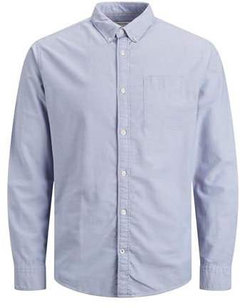 JACK & JONES Male Slim Fit Freizeithemd Chemise, Bleu Ciel, L Hommes