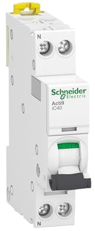 SCHNEIDER Acti9 IC40 disj mod 1P+N 10A courbe C 4500A/6kA - A9P52610