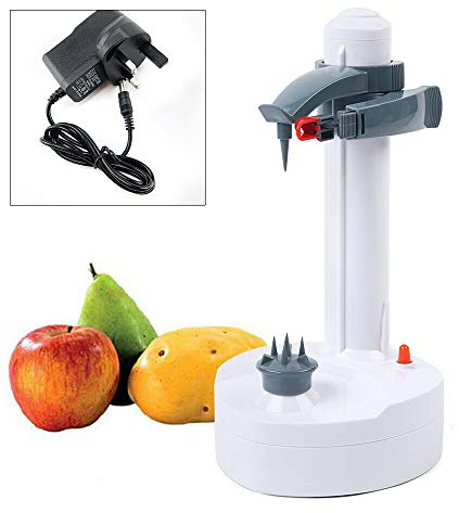 SHZICMY Electric Automatic Fruit Peeler Potato Vegetable Peeling Machine White