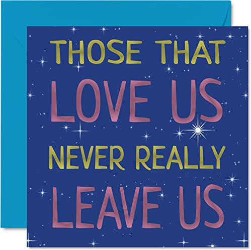 Stuff4 Biglietti condoglianze Thinking of You Cards – Those We Love Never Really Leave Us – Biglietto condoglianze biglietti lutto adulti sorry for loss lutto 145mm biglietti auguri condoglianze