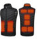 Monave Heated Gilet Men Heated Jacket with 9 Carbon Fiber Heating Pads,3 Temperature Levels,Heated vest for Motorcycle Fishing Skiing Outdoor Activities Black