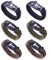 Sipiris 6 Stück Survival Paracord Armband,Survival Kit Outdoor Armband für Wandern, Camping, Bootfahren, Notfall Oder Andere Outdoor-Aktivitäten(3 Farben)