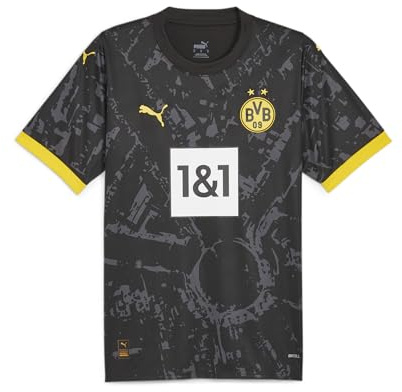 PUMA PUMA BVB 770612-02 Away Jersey Replica T-Shirt Unisex Black Größe XXL