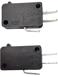 125V/250V 16A SPDT Snap Action Button Micro Limit Switch for Microwave Oven Door (2Pack)
