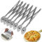 Roulette à Pizza à 7 Roues, Coupe-pâte Acier Inoxydable, Coupe-Pizza Ajustable, Coupe-pizza Multi Roue, Roulette Patisserie, Coupe Pate pour Pizza, Pâte, Crêpes, Gâteaux, Pain, Sandwichs