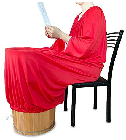 KOROBIE Manta de Sauna infrarroja Accesorios de Sauna Cuerpo Completo Ropa de fumigación Falda Falda Falda Sauna Barril Traje de baño Fumigación Cubierta Controlable a Distancia