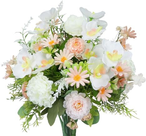Zythrem Fiori Finti Per Decorazioni Fiori Artificiali Bouquet Fiori Finti Da Internofiori Finti, Fiori Finti Da Interno Per Casa, Cucina, Giardino, Per Il Fai Da Te, Bouquet Da Sposa.