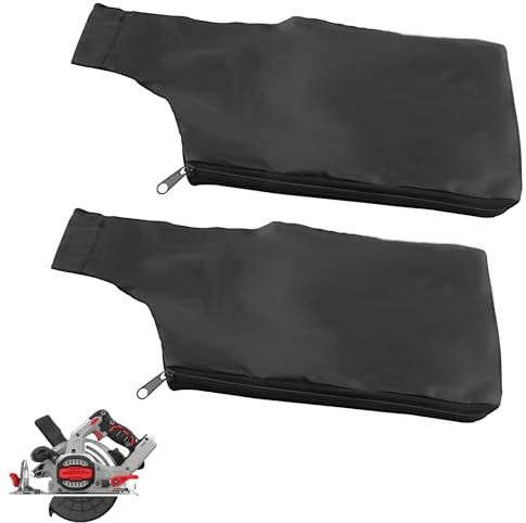 2 sacchetti per sega troncatrice, resistenti sacchetti per la raccolta della polvere per segatrice in alluminio 255, ricambio anti-polvere per levigatrice a nastro, accessori per seghe circolari
