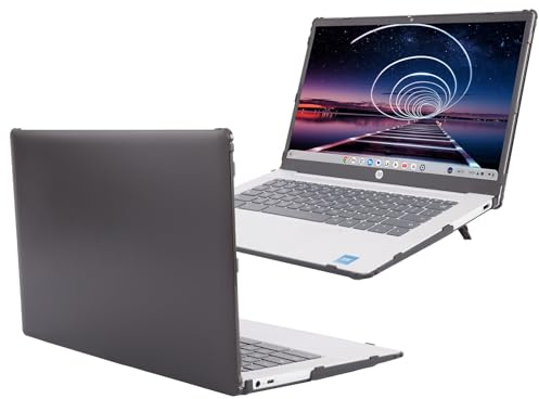 mCover fodral endast kompatibelt med 2024 eller senare 14 tum HP Chromebook 14a-NFxxxx-serien bärbar dator (passar inte andra HP-modeller) – svart