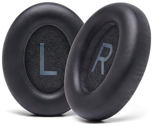 Bose 700 (NC700) Replacement Earpads, Black Leather Cushions, High-density Noise Isolation Foam