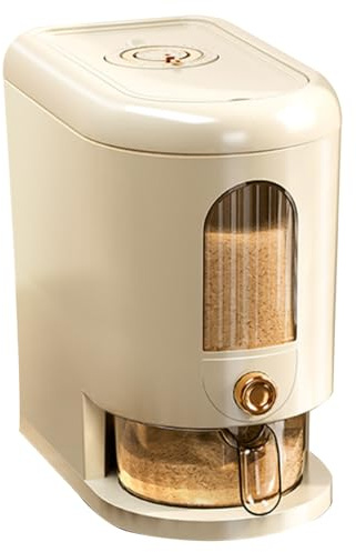 Licsaliwe Distributore di riso 11 libbre, secchio sigillato con tazza di misurazione per farina di soia