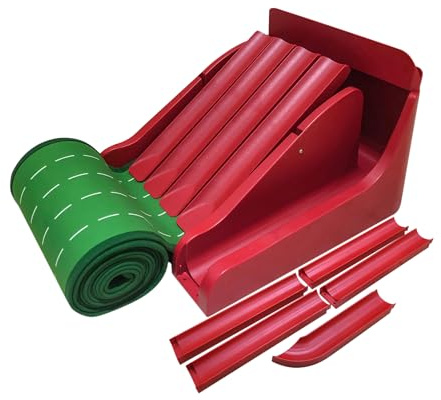 Alfombrillas de golf para interiores – Almohadilla de entrenamiento de rampa ajustable | Rampa ajustable plegable de 9 pies de longitud práctica de práctica de putting verde en interiores – para