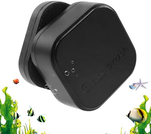 Pulitore magnetico in vetro per acquari - Detergente per acquari da 1,38 x 1,38 pollici | Tampone magnetico per pulizia acquario strumento di pulizia forniture per barriera corallina terrario