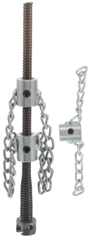 SHINEOFI 2 Piezas Cadena Desincrustadora Flexible para Desagües Accesorio Ajustable para Limpieza de Tuberías Baños y Cocinas Herramienta Resistente para Eliminar Obstrucciones y