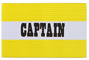 Champion Sports Soccer Captain's Arm Band - Yellow/White - One size