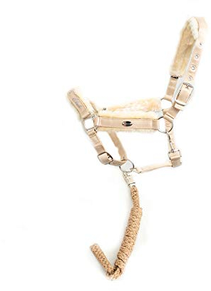 CALEVO - Set Stallhalfter Faux FUR + Strick HORSECLUB