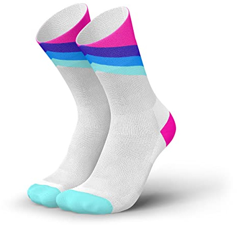 INCYLENCE - Chaussettes de compression Grades - pour le running - hautes/respirantes/rembourrées - protection contre les ampoules - rose - 43-46