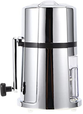 Trituradora de hielo portátil Manual y máquina de hielo raspado, trituradora de hielo raspado portátil comercial para el hogar con hoja de acero inoxidable Regalo de San Valentín
