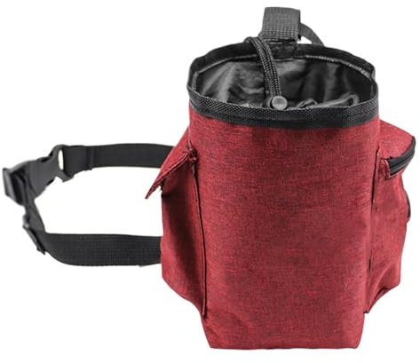 Boulder-Kreidebeutel – Beutel Mit Kordelzugverschluss, Kreidebeutel Klettern | Gym Chalk Bag Mit Verstellbarem Hüftgurt Und Reißverschlusstasche Für Bouldern, Gewichtheben, Gymnastik, (7,09 X 3,94 X 3