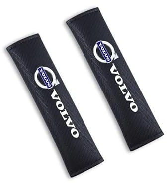JIYIFAN 2 Pezzi Auto Copri Cintura di Sicurezza per Volvo C30 C40 C70 EX30 S40 S60 S80 S90 XC40 XC60 XC70 XC90 Rdesign, Cuscinetto Cintura di Sicurezza Accessori Decorativi Adatto a Tutte Le Stagioni