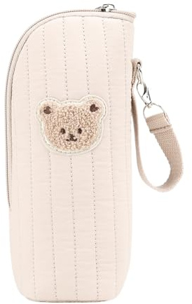 GTFYUDGH Sac Isotherme pour Biberon | Porte-Biberon avec Motif Ours | Tote Portable pour Transport et Conservation du Lait Maternel | Idéal pour Crèche Voyage Extérieur