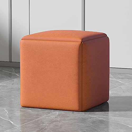 Sedia a cubo versatile 5 in 1, sgabelli impilabili con ruote girevoli, pouf quadrato in tessuto per soggiorno/sala da pranzo, trasforma il tuo spazio senza sforzo!