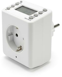 Digitale Zeitschaltuhr 3680 W mit Display bis zu 10 Schaltzeiten pro Tag 230V Steckdose Zeitschaltung Schaltuhr