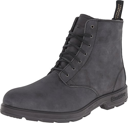 Blundstone Classic Lace Up Nubuck, Unisex-Erwachsene Kurzschaft Stiefel, Schwarz (Black), 44 EU