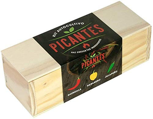 Kit Autocultivo Picantes | Cultiva Guindilla, Habanero y Jalapeño en Casa | Regalo Original y Gourmet | Resetea