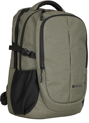 Mountain Warehouse Vic Laptop Bag - 30L Backpack, Durable Daypack, Laptop Compartment Rucksack Dark Green