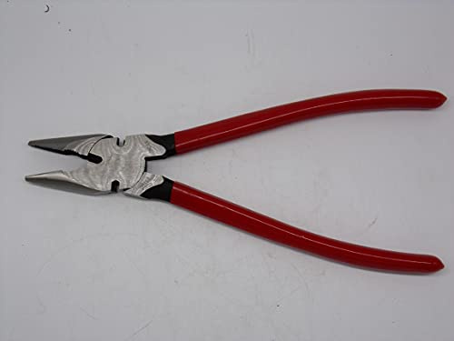 NMI Fence - 10 Utica Style Fence Pliers- Round Nosed - Red Handle